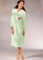 Zweierpack Nachthemden, 3/4 -langen &Auml;rmeln mit Knopfleiste 