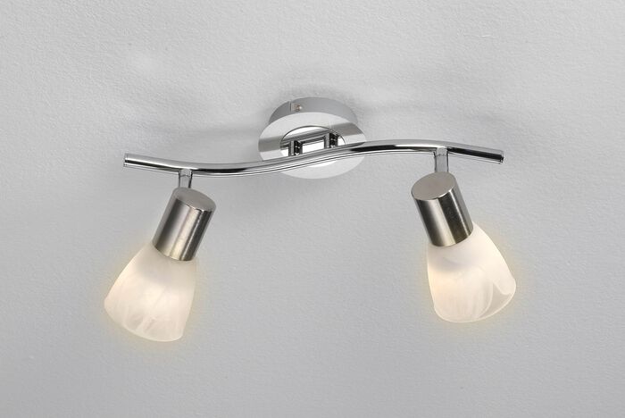 Deckenleuchte aus mattem Metall NICKEL