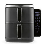 Digitale Doppelkammer-Heißluftfritteuse „FryUP“ GRAU