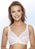 Viania Bügel-BH mit Stickereispitze WEISS