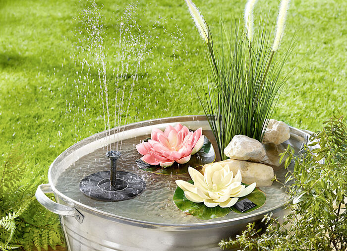 Solar-Brunnen-Set für Brunnen und Teiche 