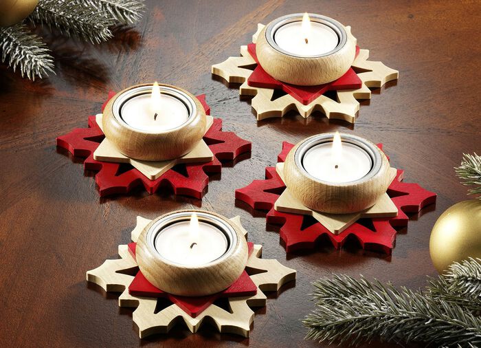 Teelichthalter, 4er-Set 