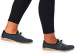 Rieker, sportliche Damen-Sneaker, mit MemoSoft Decksohle DUNKELBLAU