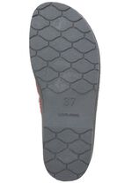 Textil-Pantoffel mit sch&ouml;ner Stickerei BORDEAUX