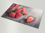 Fu&szlig;matte mit Erdbeermotiv 