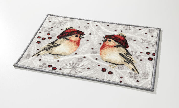 Fußmatte mit rutschhemmender Rückseite BUNT