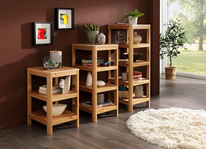 Vielseitiges Regal in toller moderner Optik KERNBUCHE