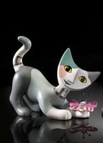 Handbemalte Goebel Katze aus hochwertigem Porzellan 