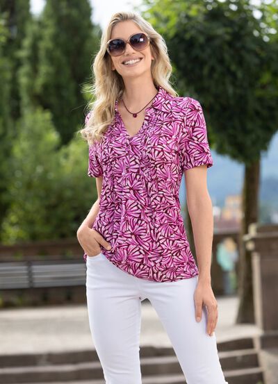 Shirt-Tunika in Kurzarm 