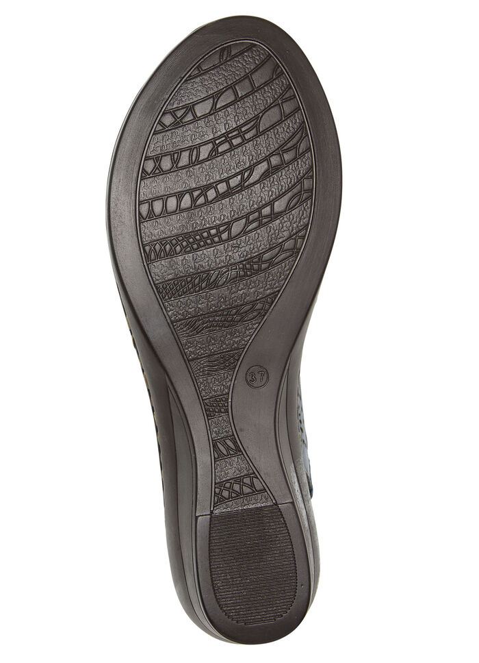ELENA EDEN Sandalette aus luftig, perforiertem, schattiertem Rind-Nappaleder JEANS