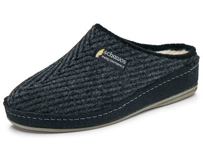 Gef&uuml;tterte Herren-Hausschuhe, mit Schurwolle 