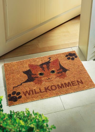 Fu&szlig;matte mit rutschhemmender Viny-R&uuml;ckseite 