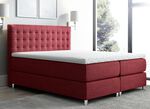 Boxspringbett mit Topper ROT