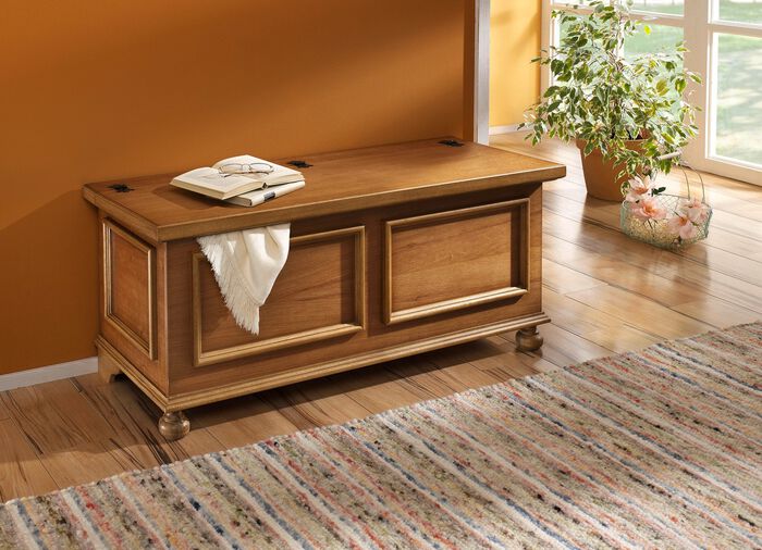 Truhe in Landhaus-Optik NATUR