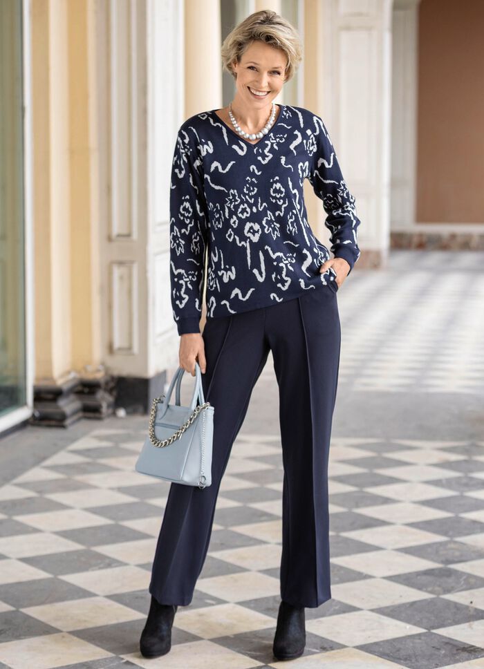 Pullover in Jacquard-Dessin 