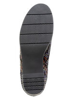 Waldläufer, bequemer Damen-Trotteur, Weite H, mit herausnehmbarem Fußbett SCHWARZ-BUNT