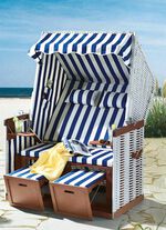 Strandkorb mit pflegeleichtem Kunststoffgeflecht 