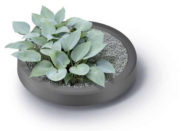 Regentonne in klassischer Wellenoptik GRAU