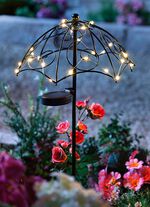 Solarstecker Regenschirm aus Metall 