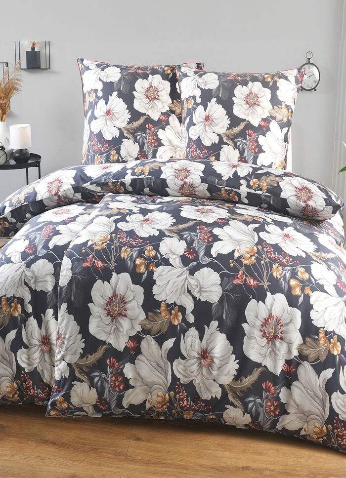 Digitalbedruckte Bettwäsche-Garnitur von Irisette SCHWARZ