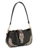 Laurina, Tasche, Damen, mit abnehmbarem, verstellbarem Umh&auml;ngeriemen SCHWARZ-GRAU