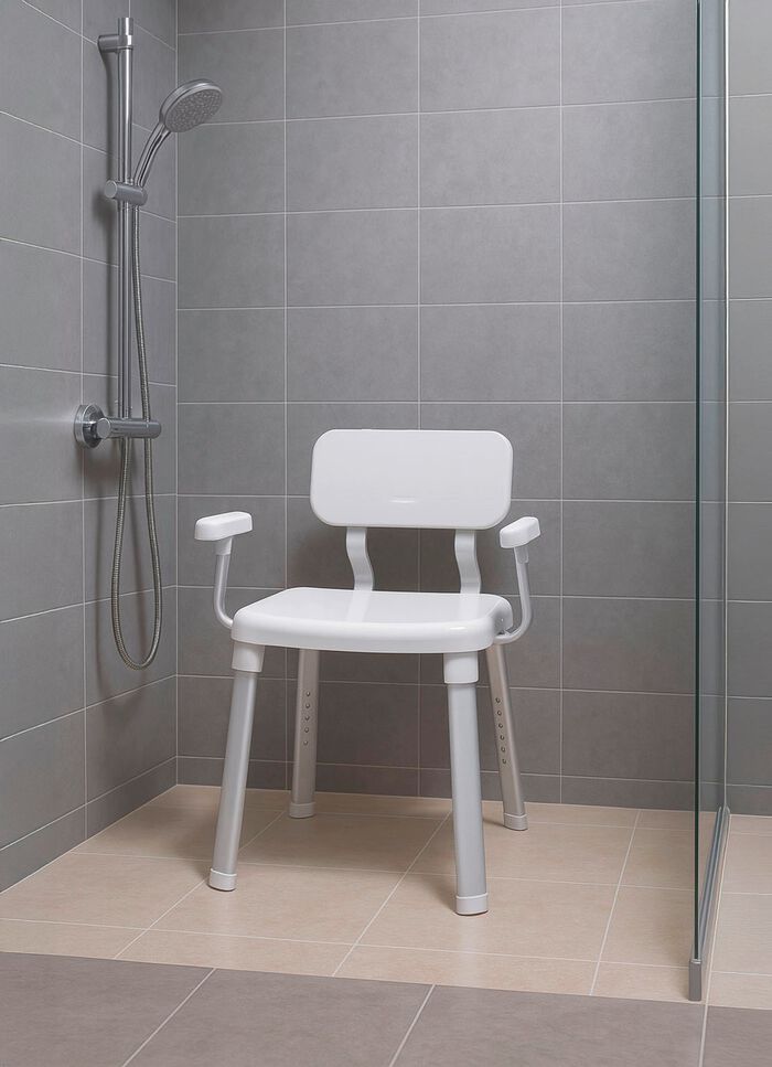 Dusch- und Badestuhl f&uuml;r sicheres Duschen und Baden 