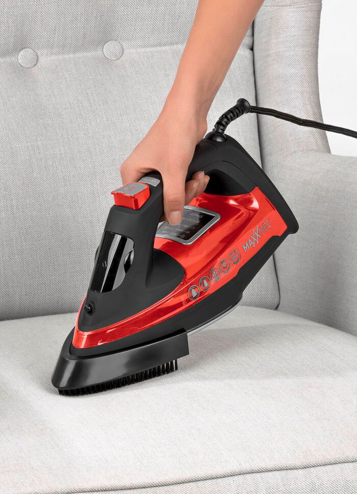 Dauer-Dampfb&uuml;geleisen mit 3-Kammer-System ROT