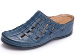 Gemini, sommerliche Damen-Clogs, Weite G, mit Gummizug MARINE