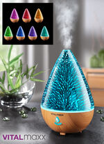 VITALmaxx Glas-Luftbefeuchter 4-in-1 mit stimmungsvollem Farbwechsel 