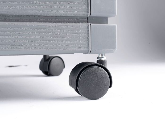 XXL-Doppel-Pflanzturm mit Rollen 