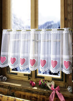 Kurzstore mit rotem Herzchen-Thermodruck-Motiv 