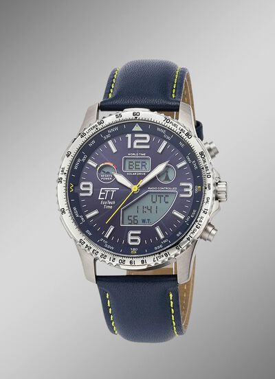 ETT EGS-11574-31L Funk-Solar-Herrenuhr 
