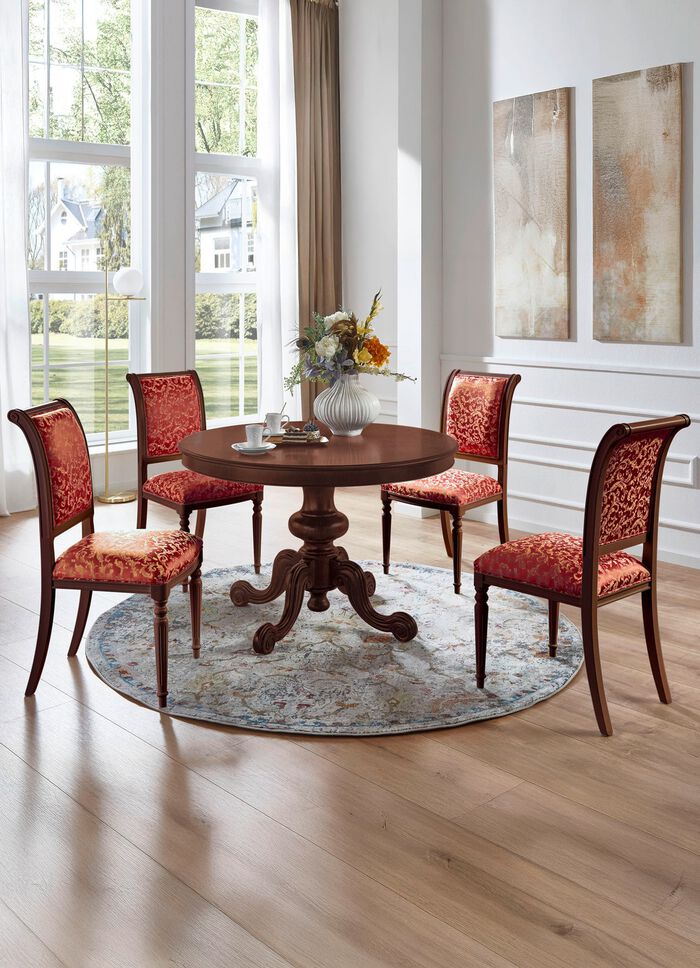 Esszimmerst&uuml;hle mit Gestell aus massivem Buchenholz 