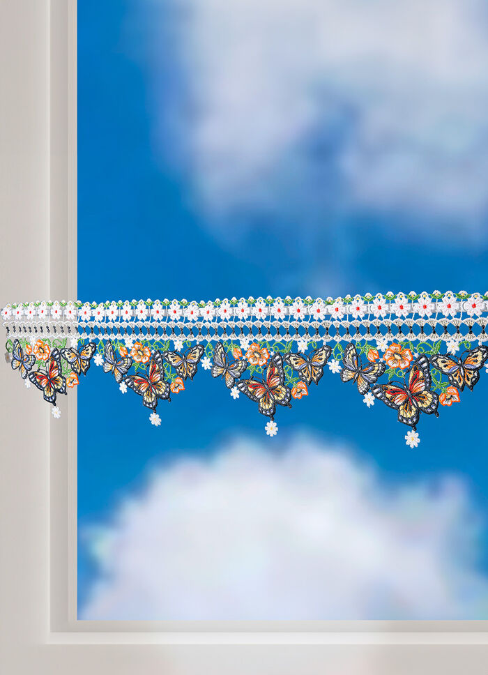 Stangendeko Schmetterling aus Plauener Spitze 