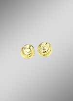 Ohrstecker aus Gold mit gl&auml;nzendem Finish 