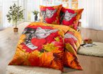 Herbstliche Bettw&auml;sche-Garnitur in Microfaser-Qualit&auml;t 