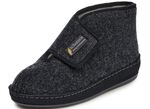 Gef&uuml;tterte Herren-Hausschuhe, mit Schurwolle ANTHRAZIT-SCHWARZ