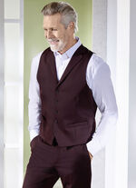 Weste mit Rückteil aus Satin 