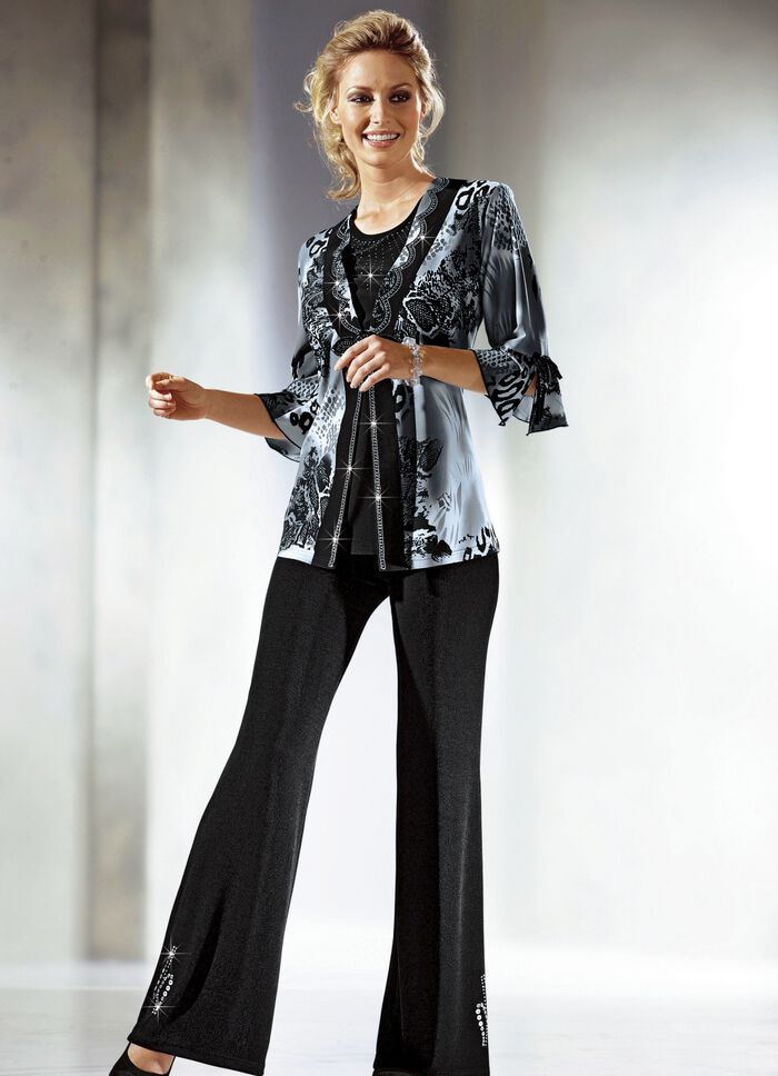 Topmodische Tunika in 2-in-1-Optik 