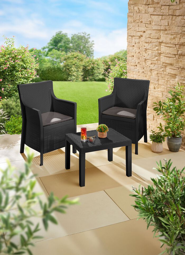 Gartenm&ouml;bel-Set aus aus witterungsbest&auml;ndigem Kunststoff  