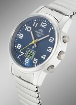 Master Time Funk-Damenuhr mit Edelstahlzugband 