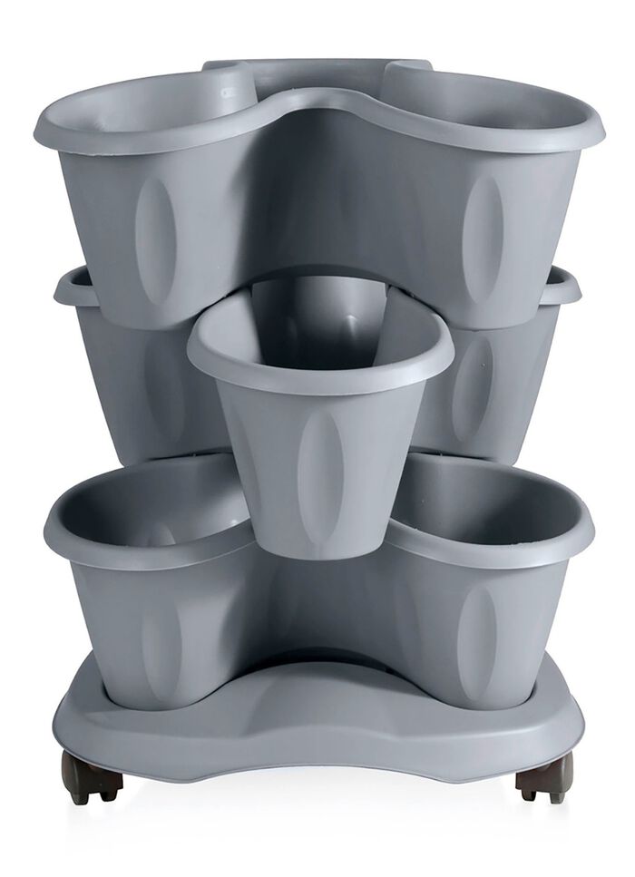 Pflanzturm Trifoglio GRAU