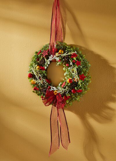 Wandkranz mit passendem Textilschleifenband 