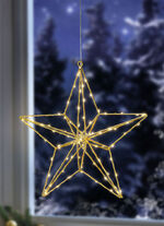 LED-Stern aus Stahl GOLD