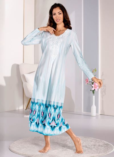 Kn&ouml;chellanges Laurina Nachthemd mit Motivspitze  