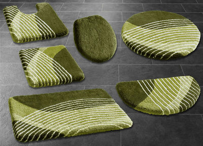 Badgarnitur von Kleine Wolke mit latexierter Rückseite GRÜN