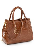 Laurina, Tasche, Damen, mit abnehmbarem, verstellbarem Umh&auml;ngeriemen COGNAC