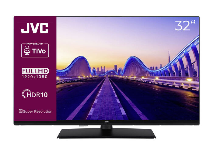JVC LED-Fernseher mit 3-fach HD-Receiver SCHWARZ