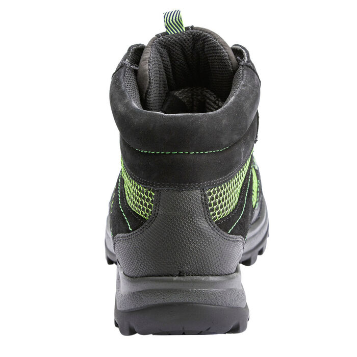Waldläufer Schnür-Stiefelette mit Klimamembrane SCHWARZ-GRÜN
