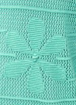 Pullover in transparenter Optik mit Bl&uuml;tenmotiven 